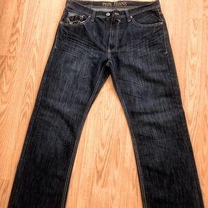 Pepe Jeans Blue Straight-Leg Denim Classic size 36/32.